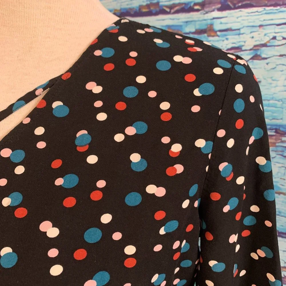 Ricki's Long Sleeved Polka Dot Blouse - Picture 3 of 7